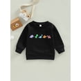 thumbnail image 2 of Bagilaanoe Toddler Baby Girl Boy Casual Sweatshirt Long Sleeve Dinosaur Print Pullover 6M 12M 18M 24M 3T Kids Loose Tee Tops, 2 of 8