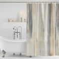 thumbnail image 4 of Beige Grey Waterproof Fabric Shower Curtain,Abstract Mottled Art Retro Modern Painting Waterproof Fabric Shower Curtain for Bathroom Curtains Bathtubs Shower Curtains with 12 Hooks Extra Long 72x96, 4 of 8
