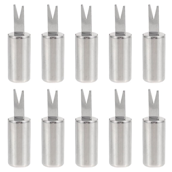 Zcyifa 10Pcs Cob Skewers Corn Holders Stainless Steel Fruit Picks