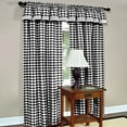 thumbnail image 3 of Achim Buffalo Check Window Curtain Panel, 42 inches x 84 inches, Black, 3 of 6