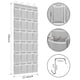 thumbnail image 4 of 24 bolsillos que cuelgan sobre la puerta organizador de zapatos colgador de bolsa de almacenamiento con 4 ganchos para la puerta del armario del Macarena organizador colgante, 4 of 6