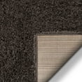 thumbnail image 7 of Well Woven Celeste Olympic Modern Solid Shag Peppercorn Grey 3'11" x 5'3" Shag Pile Soft Area Rug, 7 of 7