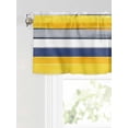 thumbnail image 6 of Valances for Windows Abstract Stripe Rod Pocket Cafe Window Treatments Valance Curtains for Kitchen Bathroom Laundry Basement Windows 42"x12", 6 of 9