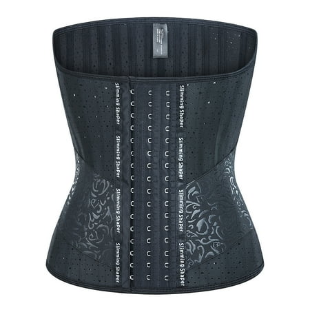 

Hollow Out Latex Waist Trainer 25 Steel Bones Women Slimming Sheath Girdles Control Belts Tummy Body Shapers Cinchers Shapewear Plus Size Shapewear