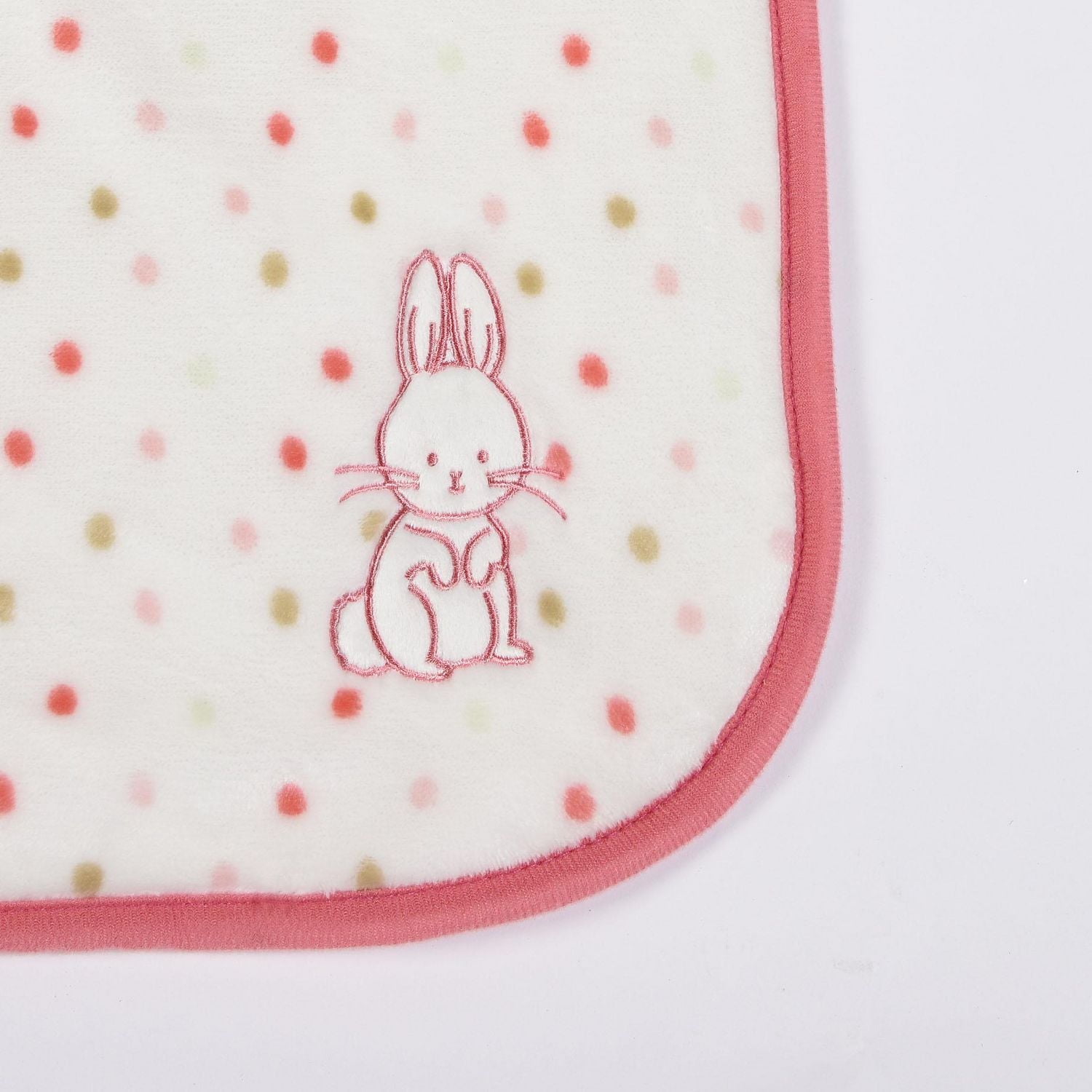 Couverture George pour bébé à motif de lapin avec applique