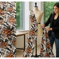 thumbnail image 5 of Soimoi Cotton Poplin Fabric Tropical Leaves & Tiger Face Jungle Printed Fabric 1 Yard 42 Inch Wide, 5 of 7