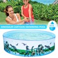 thumbnail image 3 of Summer Inflatable Swimming Pool with Dinosaur Patterns Outdoor 59.8 x 9.8inch Swimming Pool Wear-Resistant Pool for Backyard Summer Water Party, 3 of 10