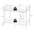 thumbnail image 6 of Capri Metal Twin over Twin Bunk Bed, Noise Free, Heavy-duty, 400 lbs Capacity, White, 6 of 11