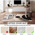 thumbnail image 4 of Office Chair Mat for Hardwood & Tile Floor 36"x48",White Black Boho Aesthetic Abstract Tropical Leaves Computer Rolling Chair Mat Carpet Under Desk Non Slip Gaming Rug Low-Pile Large Protector Mat, 4 of 6