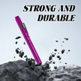 thumbnail image 4 of HIBIBUD 2Pcs Penlight,Tail ButtonPen Lights for Nurses,Clamp Design Pocket Flashlight,Purple, 4 of 7