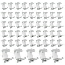 50PC Christmas Lights Gutter Hooks Galvanized Holiday Roof Light Clips Xmas HangersB