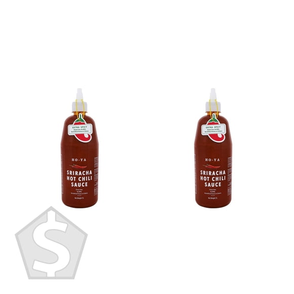 Ho-Ya Vietnamese Spicy Chili Garlic Sriracha Hot Sauce, 1 L (Pack of 2), 2 L Total