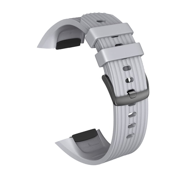 HONMEET Silicone Watchband Wrist Band Grey Comfortable Durable for Sport Work Travel