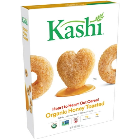 (2 Pack) Kashi Heart to Heart Organic Oat Cereal, Honey Toasted, 12 (Best Oat Bran Cereal)