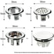 thumbnail image 3 of Paquete de 12 anillos de desbordamiento de fregadero, anillos de desbordamiento de lavabo, insertos de orificios redondos Piezas de repuesto, 3 of 5