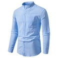thumbnail image 2 of Eagokdc Man Fashion Shirts Casual Long Sleeves Wrinkle-Free Collar Work Cotton Big and Tall Shirt Size S-2XL, 2 of 9