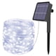 thumbnail image 2 of Cadena de luz para jardín, energía solar, alambre de cobre, cadena de luz para jardín, IP55, cadena de lámpara decorativa a prueba de agua, color blanco kenally HA004920-02B, 2 of 6
