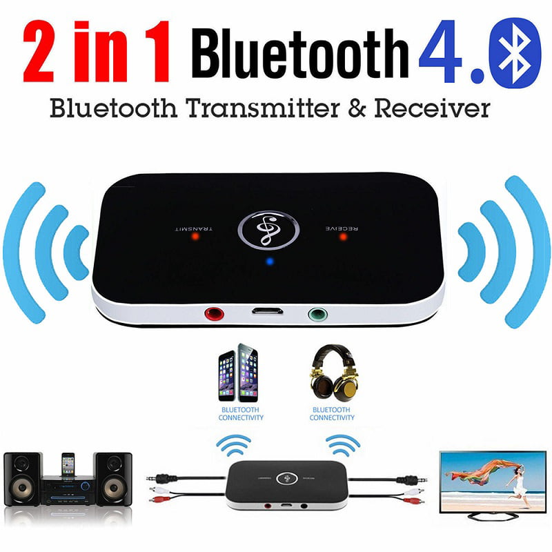 Bluetooth V4 Transmitter & Receiver Wireless A2DP Audio 3.5mm Aux Adapter Hub A6 