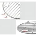 thumbnail image 3 of Chainplus Round Cooling Racks for Cooking and Baking, Stainless Steel Steamer Rack, Canning Rack, Cooking Rack, Cake Cooling Rack - Circle Wire Cooling Rack for Air Fryer, Instapot, Cake Pans - 9", 3 of 8