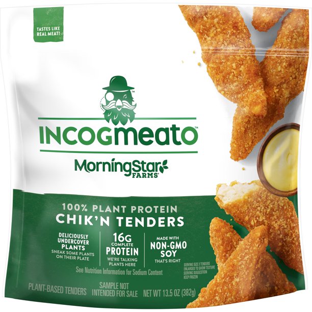 MorningStar Farms Incogmeato Meatless Chicken Tenders, Vegan Plant