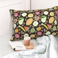 thumbnail image 4 of Fotbe Fruits Funda de Almohada Decorativa Estilo Occidental, Lujo en Algodón, Fundas para Almohadas King, Cojín Estampado para Decoración del Hogar-16"x24", 4 of 6
