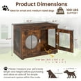 thumbnail image 3 of Costway Furniture Style Dog Crate for Small Medium Dogs Translucent Window Lockable Door, 3 of 10
