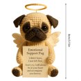 thumbnail image 3 of Cachorro de ganchillo súper bonito, de elaborada confección, adecuado para cualquier estilo de hogar. ¡El favorito de los enamorados! ¡Ven y vive la felicidad!, 3 of 6
