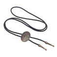 thumbnail image 1 of KLKCMS Vintage Bolo Tie for Men with Braided PU Leather Rope Handmade Adjustable Cowboy Bronze, 1 of 9