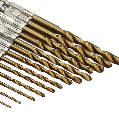 

High Speed Steel Titanium Coated Hex Shank Screwdriver Twist Drill Bit