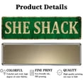 thumbnail image 2 of shiyou-She Shack Metal Sign, Woman Cave, She Shed, Rustic Decor, 4" x 16", 2 of 4