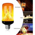thumbnail image 4 of 4 Pack E27 Flame Light Bulbs 4W Base LED Flame Effect Bulbs 4 Lighting Modes Decorative Indoor Bulbs for Home Garden Party, 4 of 5