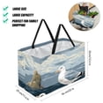 thumbnail image 2 of Seagull Premium Oxford Cloth Picnic Basket - Reusable, Foldable, Large Capacity Storage Box, Ideal Storage Bin or Shopping Basket for Outdoor Adventures, 2 of 7