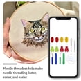 thumbnail image 2 of Needle Threader Set Sewing Machine Hand Tools Simple Household Embroidery Knitting DIY Craft Cross-stitch Accessories Tailors Type 3, 2 of 9