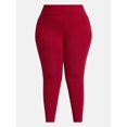 thumbnail image 5 of Terra & Sky Women's Plus High Waist Full Length Leggings, Sizes 0X-5X, 5 of 5