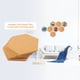 thumbnail image 1 of Tablero de corcho hexagonal autoadhesivo, pegatina de pared de corcho, clavo, foto, pared, anuncio, tablero de mensajes, 1 of 2