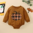 thumbnail image 2 of HIPYLO Boys Fall Outfits Newborn Thanksgiving Outfit Girl Baby Girl Outfits 3-6 Months New Born Onesie Baby Black Long Sleeve Onesie Girls Clothes, 2 of 8