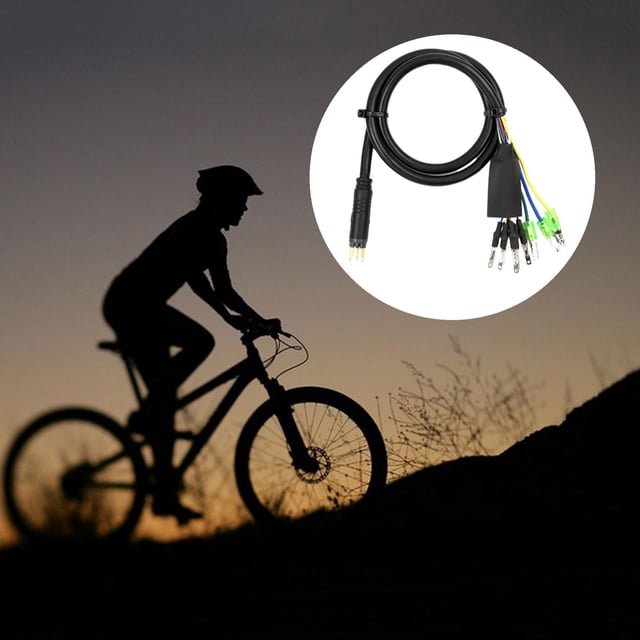 Adaptador de motor de bicicleta eléctrica Cable de extensión cable de conector impermeable 9 pines para bicicleta eléctrica línea de conversión Baoblaze cable adaptador