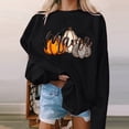 thumbnail image 4 of DDAPJ pyju Women Halloween Pumpkin Sweatshirts,Lightweight Party Sweatshirt Mama Letter Print Long Sleeve Crewneck Cute Pullover Tops Womens Fall Fashion 2024, 4 of 5