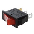 thumbnail image 2 of AC 16A/250V 20A/125V Red Light Illuminated On Off SPST Boat Rocker Switch x 5 Pcs, 2 of 4