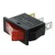 thumbnail image 2 of AC 16A/250V 20A/125V Red Light Illuminated On Off SPST Boat Rocker Switch x 5 Pcs, 2 of 5