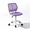 Purple, variant on Homy Casa Teen Desk Chair with Mesh Back, Adjustable Swivel Cute Vanity Chair,Purple