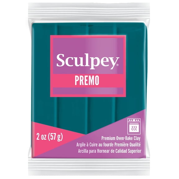 Sculpey Premo Polymer Clay 2oz-Teal