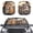 Cat Driving, variant on Jiueut Panda Driving Print Car Sunshades Front Windshield Sunshade Foldable 28.5 x 25.5 Inches Windshield Sun Shade Reflect UV Sun and Heat Summer Car Accessories