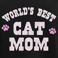 thumbnail image 3 of CafePress - World's Best Cat Mom Pajamas - Women's Short Sleeve Print T-Shirt and Pants Dark Cotton Pajama Set, 3 of 7