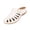 White, variant on Women's Closed Toe Sandals Wide Width Slide Sandals Lightweight Breathable Comfortable Sandals White