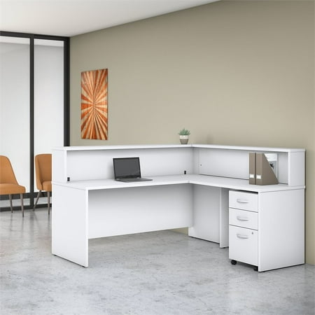 Bush Business Furniture Studio C 72w L Shaped Reception Desk With