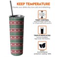 thumbnail image 6 of 20oz Red and Green Christmas Snowman Pattern Skinny Tumblers Stainless Steel Tumbler with Lid and Straw,Vacuum Insulated Double Wall Travel Tumbler Cups with Cleaning Brush for Coffee,Tea, 6 of 6