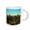 White, variant on 3drose, Chicago Skyline Cartoon, 11oz Two-tone Black Mug