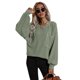 thumbnail image 2 of Suéter de moda, Jersey de punto para mujer, Jersey de manga murciélago, Jersey suelto de punto grueso, de invierno, L Baoblaze Suéter de las mujeres, 2 of 8