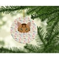 thumbnail image 2 of Cheetoh Cat Christmas Ceramic Ornament 2.8 in x 2.8 in, 2 of 3